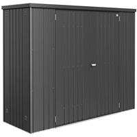 Biohort Geräteschrank 230 Aufbewahrungsschrank 227x83x182,5cm Dunkelgrau-Meta...