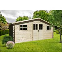 Solid blokhut Traditioneel hout 17,65m²