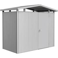 Biohort tuinhuis Panorama P1 zilver metallic standaard deur