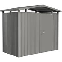 Biohort tuinhuis Panorama P1 kwartsgrijs metallic standaard deur