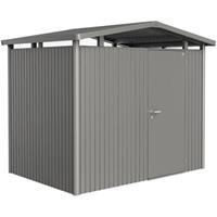 Biohort tuinhuis Panorama P2 kwartsgrijs metallic standaard deur