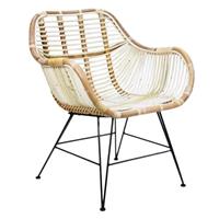 Vanderleeden Stoel Rattan Iron Blond