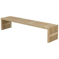 Plus Danmark Lattenbank vuren Rustik Design 218 cm driftwood geverfd