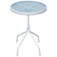 VidaXL Tuintafel rond 50x71 cm staal grijs