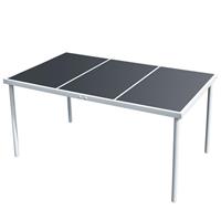 VidaXL Tuintafel 150x90x74 cm zwart