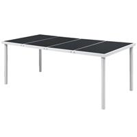 VidaXL Tuintafel 190x90x74 cm zwart