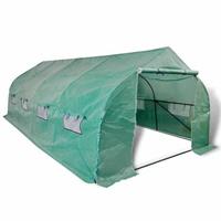 VidaXL Tuinkas walk-in draagbare polytunnel met stalen frame 18 m