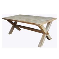 Vanderleeden Tuintafel Cross Teak 300x100 cm