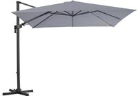 Sens-line zweefparasol Borneo Deluxe 300x300 cm - licht grijs