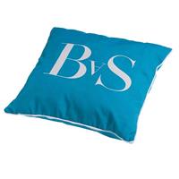 Madison Sierkussen 50x50cm aqua logo