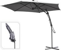 Nampook Hangparasol push up lichtgrijs