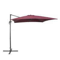 Beliani MONZA Zweefparasol Bordeaux Polyester