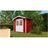 Weka tuinhuis 218 Gr.3 rood 7,1m²