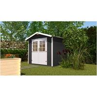 WEKA Gartenhaus 218 Satteldach mit WEKALine, Anthrazit - RAL 7016