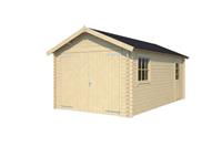 Garage Ohio Onbehandeld Hout Blank 320x560 cm