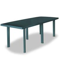 VidaXL Tuintafel 210x96x72 cm kunststof groen