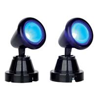 Round Spot Light Blue, set of 2