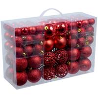 Rode kerstballen 100 stuks Rood