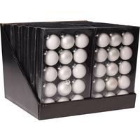 Kerstbal 15X45mm wit