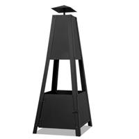 Buitenhaard-Sfeerhaard- Pyramide-vuurkorf-vuurmand-100cm-hoog