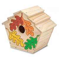 Decoratie vogelhuisje met verf Multi