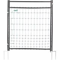 Kerbl Tür für Elektrozaunnetze 95-125 cm 446518 Schwarz