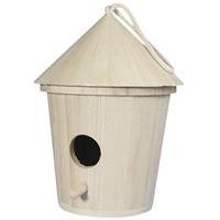 Rayher hobby materialen Houten vogelhuisje 16 cm Multi