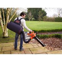 Black & Decker Ersatz-Laubfang-Rucksack GWBP1, mit Schlauch, Fangsack, schwarz - BLACK & DECKER