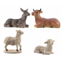 Kerst dierenbeeldjes van polystone 9 cm