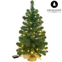 Excellent Trees Kerstboom Verlicht ® LED Jarbo Green 60 cm - 35 lights