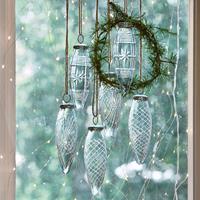 LOBERON Kerstversiering set van 6 Loulay