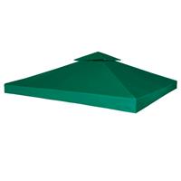 vidaXL Vervangend tentdoek prieel 310 g/m² 3x3 m groen