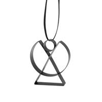 Stelton Figura Ornament Eengel small soft zwart