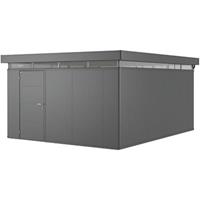 Biohort tuinhuis CasaNova links donkergrijs metallic 19,29m²