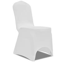 vidaXL Stretch Stuhlbezug 4 Stück  Weiß