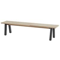 Taste 4SO Derby tuinbank 200x40 cm teak - aluminium poten Taste4SO