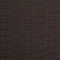 Barstoelen inklapbaar 2 st rattan look HDPE en staal bruin