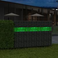 vidaXL Gabion stenen 25 kg groen 60-120 mm glas