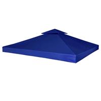 vidaXL Pavillon Abdeckung Ersatzdach 310 g/m² Dunkelblau 3×3 m Blau