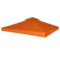 vidaXL Pavillon Abdeckung Ersatzdach 310 g/m² Terracotta-Rot 3×3 m Orange