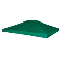 vidaXL Vervangend tentdoek prieel 310 g/m² 3x4 m groen