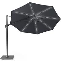 Platinum zweefparasol Challenger T2 Glow Ø350 cm - antraciet