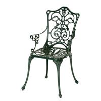MERXX Tuinstoel Lugano Aluminium, groen (1 stuk)