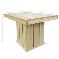 vidaXL Gartentisch 110x75x74 cm Imprägniertes Kiefernholz Braun