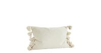 Madam Stoltz kussenhoes Tassels off white 40 x 60
