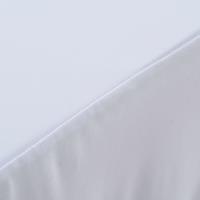 2 Stück Stretch-Tischdecken mit Rand Weiß 243 x 76 x 74 cm vidaXL - Weiß
