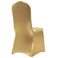 vidaXL 6 st Stoelhoezen stretch goud