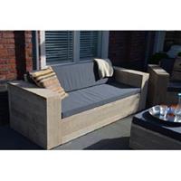 Loungesofa Washington - Industrieholz - inkl. Kissen, Outdoor, Balkon, Garten, Gartenmöbel, Garten Sofa-Set, - Wood4you