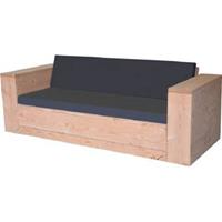 Wood4you " - Loungebank Douglashout ""Washington 220cm met kussens"" 220cm"