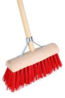 Talen Tools - Bezem - Halfrond - 31 Cm - Rood - Zonder Steel